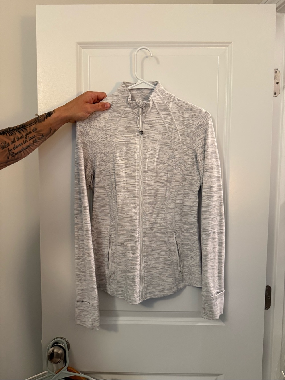 lululemon athletica Heathered Light Gray Align Jacket